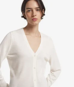 Cardigan con scollo a V in Cashmere Ultrafine