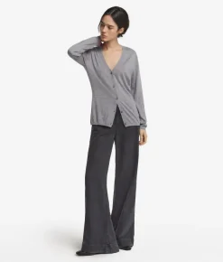 Cardigan con scollo a V in Cashmere Ultrafine