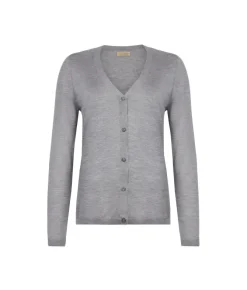 Cardigan con scollo a V in Cashmere Ultrafine