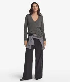 Cardigan con scollo a V in Cashmere Ultrafine