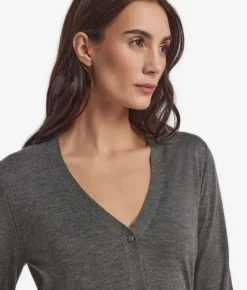 Cardigan con scollo a V in Cashmere Ultrafine