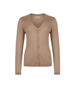 Cardigan con scollo a V in Cashmere Ultrafine