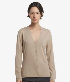 Cardigan con scollo a V in Cashmere Ultrafine