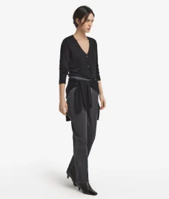 Cardigan con scollo a V in Cashmere Ultrafine