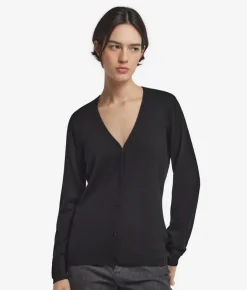 Cardigan con scollo a V in Cashmere Ultrafine