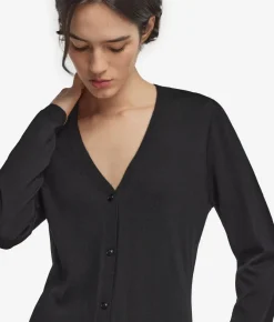 Cardigan con scollo a V in Cashmere Ultrafine