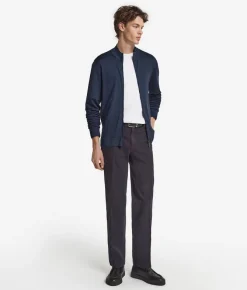 Cardigan con zip in Cashmere Ultrafine