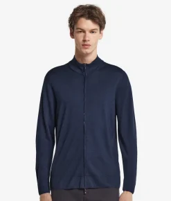 Cardigan con zip in Cashmere Ultrafine