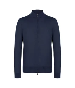 Cardigan con zip in Cashmere Ultrafine