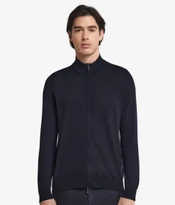 Cardigan con zip in Cashmere Ultrafine
