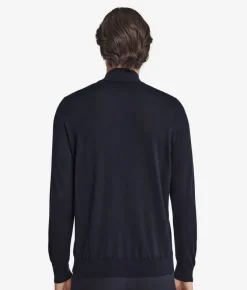 Cardigan con zip in Cashmere Ultrafine