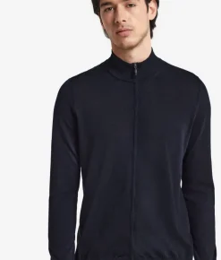 Cardigan con zip in Cashmere Ultrafine