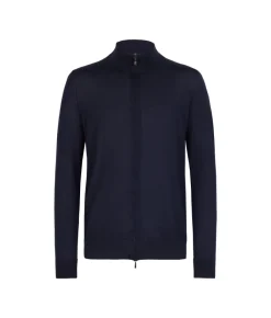 Cardigan con zip in Cashmere Ultrafine