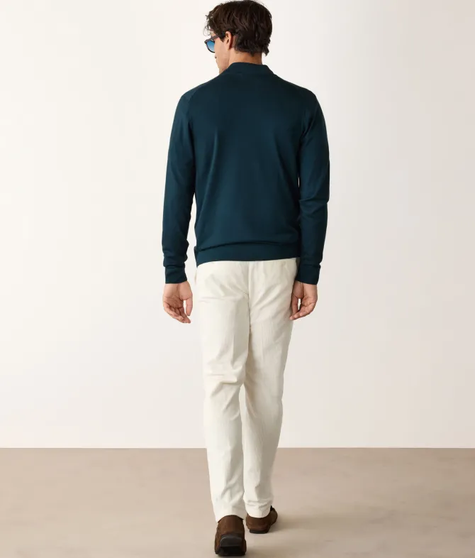 Cardigan con zip in Cashmere Ultrafine
