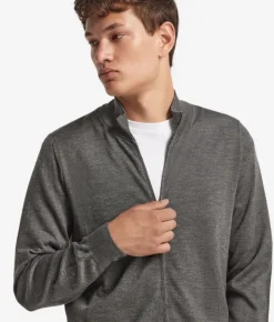 Cardigan con zip in Cashmere Ultrafine
