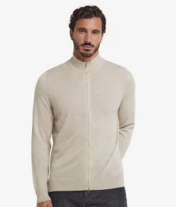Cardigan con zip in Cashmere Ultrafine