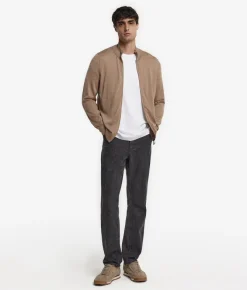 Cardigan con zip in Cashmere Ultrafine