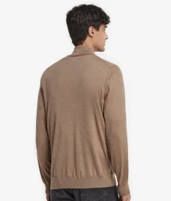 Cardigan con zip in Cashmere Ultrafine