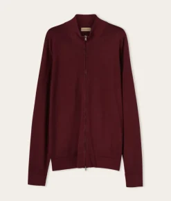 Cardigan con zip in Cashmere Ultrafine