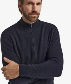 Cardigan con zip in Cashmere Ultrasoft