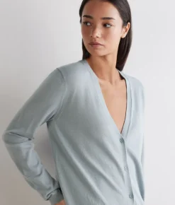 Cardigan in cotone fresh