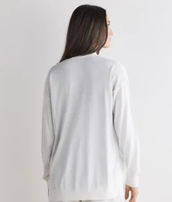 Cardigan in seta cotone