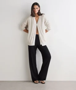 Cardigan in seta cotone