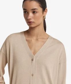 Cardigan in seta cotone