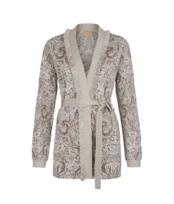 Cardigan jacquard paisley