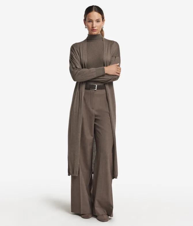 Cardigan lungo in Cashmere Ultrafine