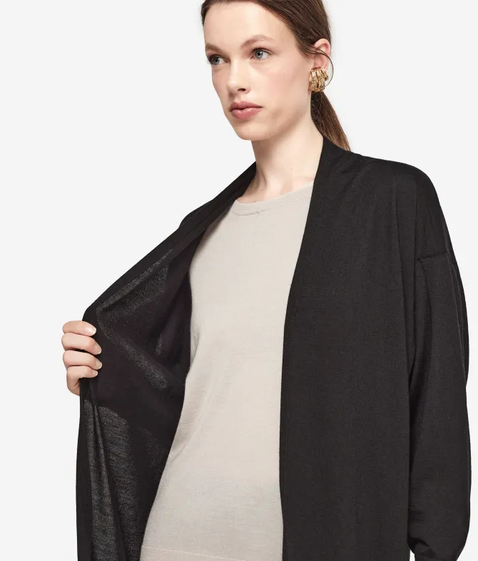 Cardigan lungo in Cashmere Ultrafine