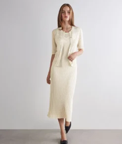 Cardigan trafori lamè