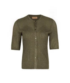 Cardigan trafori lamè