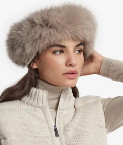 Colbacco in cashmere e pelliccia