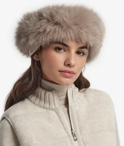 Colbacco in cashmere e pelliccia