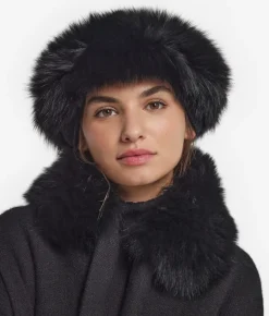 Colbacco in cashmere e pelliccia