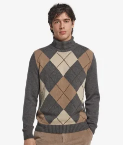 Dolcevita a rombi in Cashmere Ultrasoft