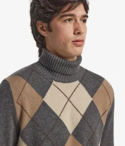 Dolcevita a rombi in Cashmere Ultrasoft