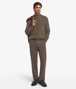 Dolcevita con motivo Fisherman in Cashmere Ultrasoft