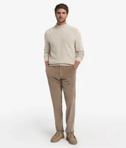 Dolcevita con motivo Fisherman in Cashmere Ultrasoft
