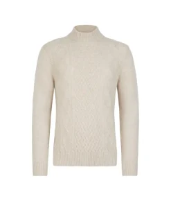Dolcevita con motivo Fisherman in Cashmere Ultrasoft