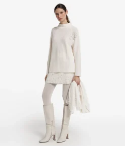 Dolcevita con perle in Cashmere Ultrasoft
