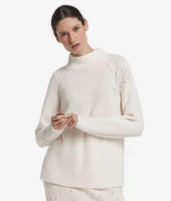 Dolcevita con perle in Cashmere Ultrasoft