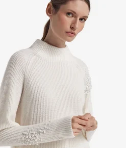 Dolcevita con perle in Cashmere Ultrasoft