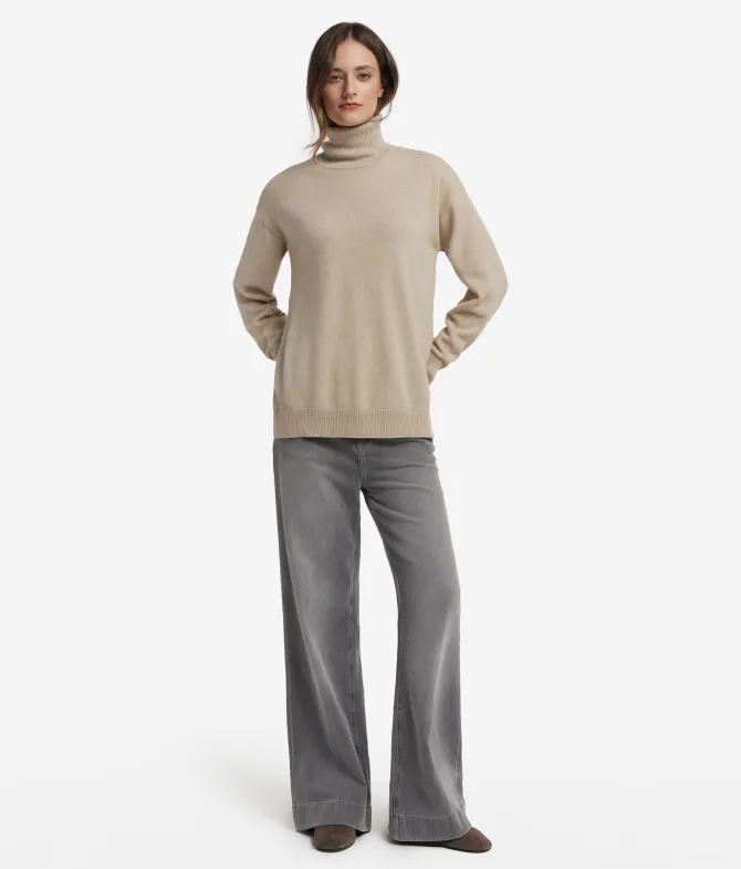 Dolcevita con spacchi in Cashmere Ultrasoft