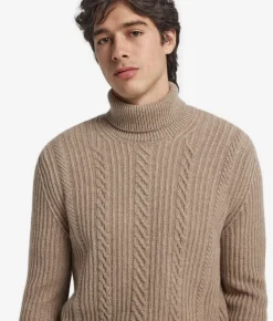 Dolcevita con trecce in Cashmere Undyed Ultrasoft