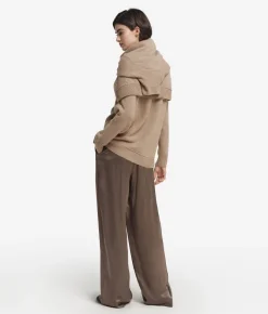 Dolcevita con trecce in Cashmere Undyed Ultrasoft
