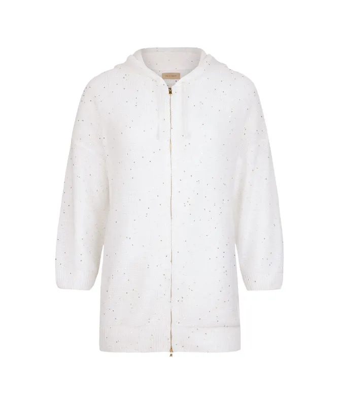 Felpa con micro paillettes