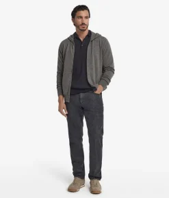 Felpa con zip in Cashmere Ultrasoft