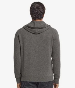 Felpa con zip in Cashmere Ultrasoft